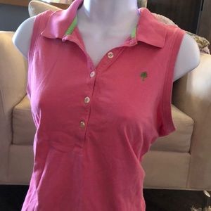 💖Lilly Pulitzer pink and lime green tank top